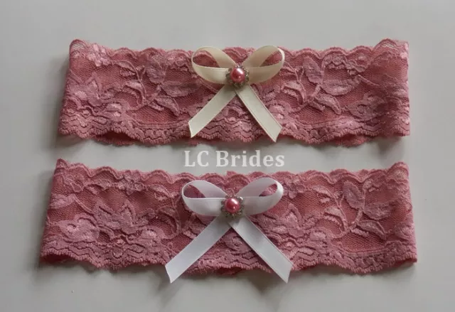 Wedding garter, Bridal Garter - Rose Bridal Wedding Garter