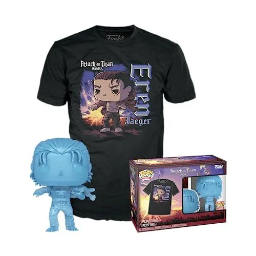 Funko Pop! & Tee: AoT - Eren Yaeger With Marks - Medium - Attack On Titan - T-Sh