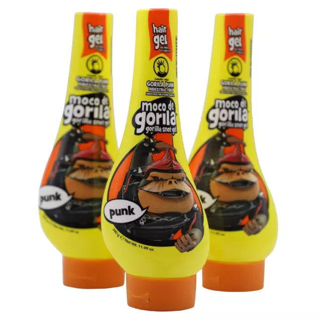 Moco De Gorila Punk, Hair Styling Gel, Reactivate with Water, Long-Lasting Hold,
