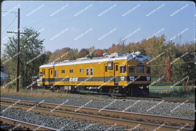 ORIG SLIDE Sperry Rail Service SRS 142 Testwagen Original Kodachrome Slide PR