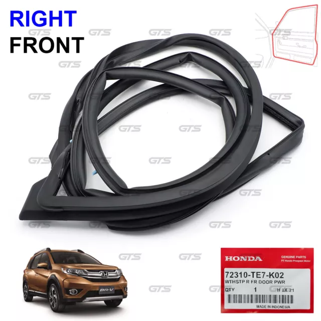 Front Right Door Rubber Seal Weatherstrip For Honda BR-V SUV '16 '21