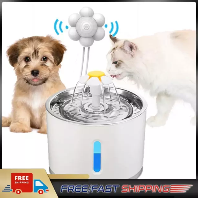 Cat Dogs Automatic Fountain Pets Drinking Water Dispenser Container Switch