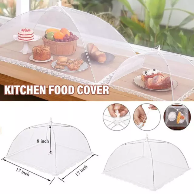 Food Cover Up Mesh Net Dome Bug Fly Insect Cake BBQ Collapsible 2024