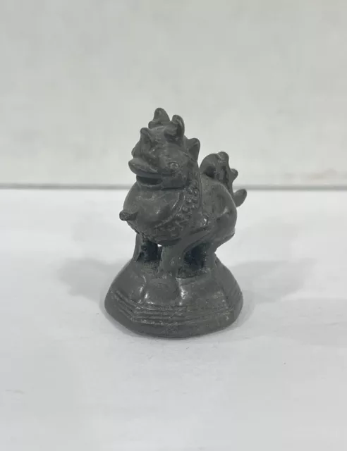 Vintage Dragon Rooster Duck Asia Antique Opium Weight  Bronze China 2.9 OZ 2