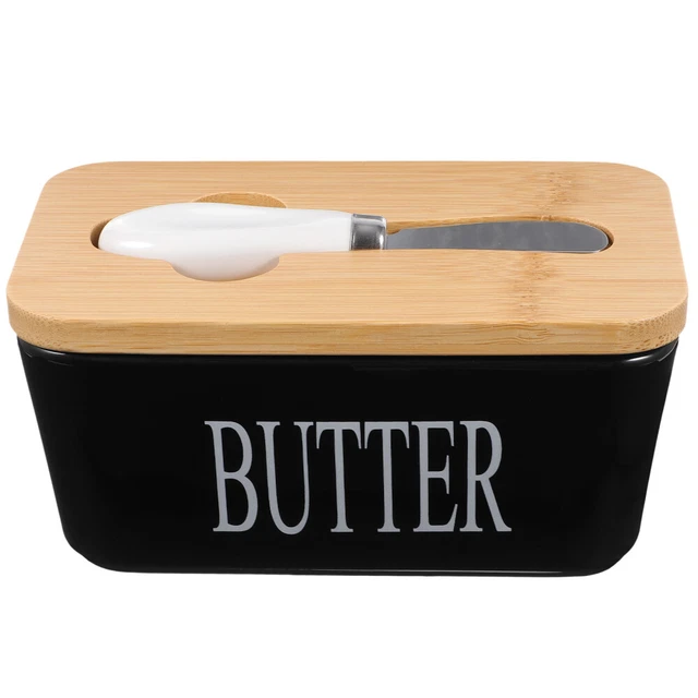 Campana Per Burro Hansi 250g - Contenitore In Plastica Bianco, Lavabile In Frigo