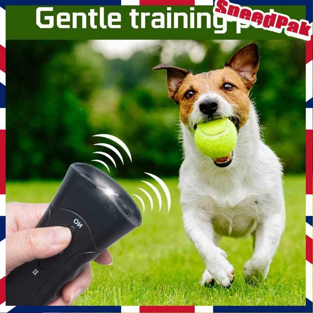 Equipo ultrasónico anti-ladridos ligero con linterna LED entrenamiento de perros