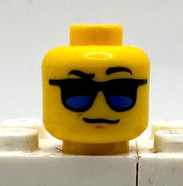 Lego Minifigure Figure Yellow Head Blue Sunglasses Surfer Pilot cty0760