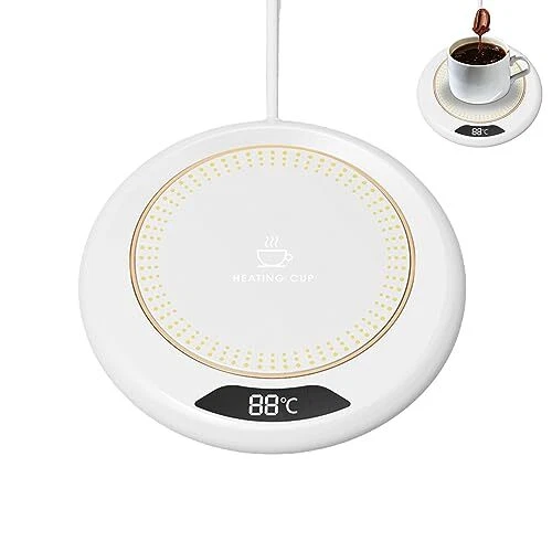 Chauffe Tasse électrique avec 3 réglages de température, USB Chauffe-Boissons, C