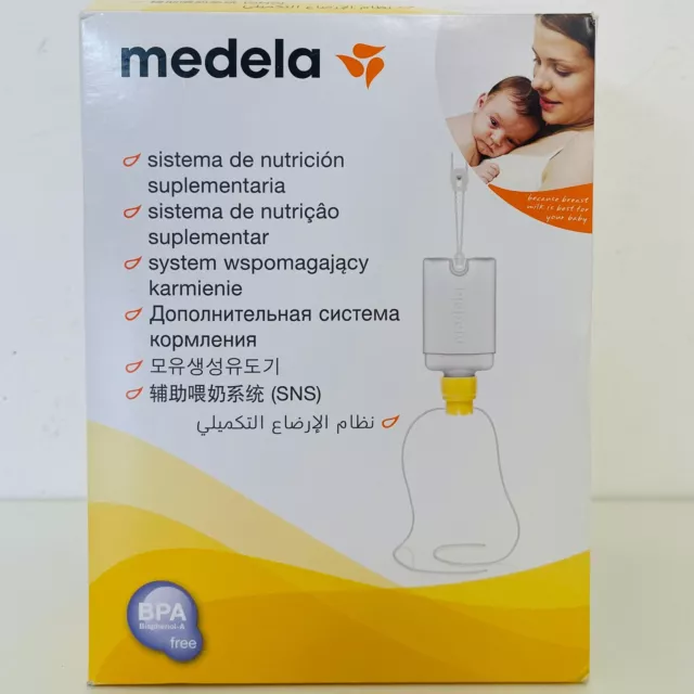 Medela Brusternährungsset Stillhilfe für zusätzliche Milch Mit Behälter zum Aufb