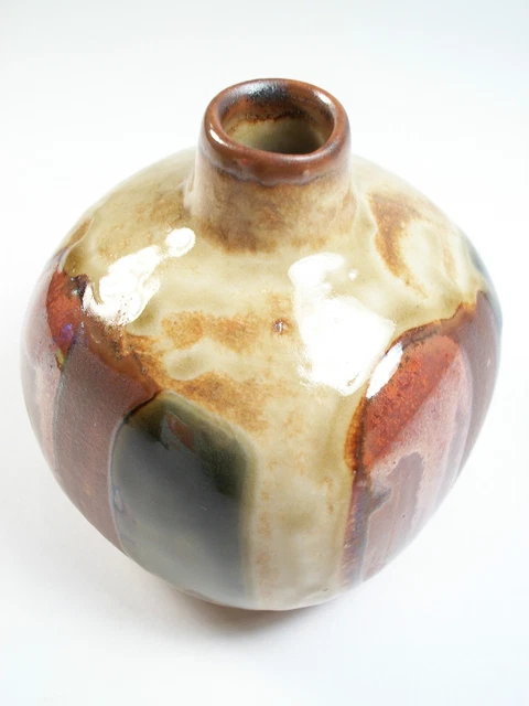 VINTAGE STONEWARE STUDIO Pottery Bud Vase - Unsigned - Mid 20th Century ...