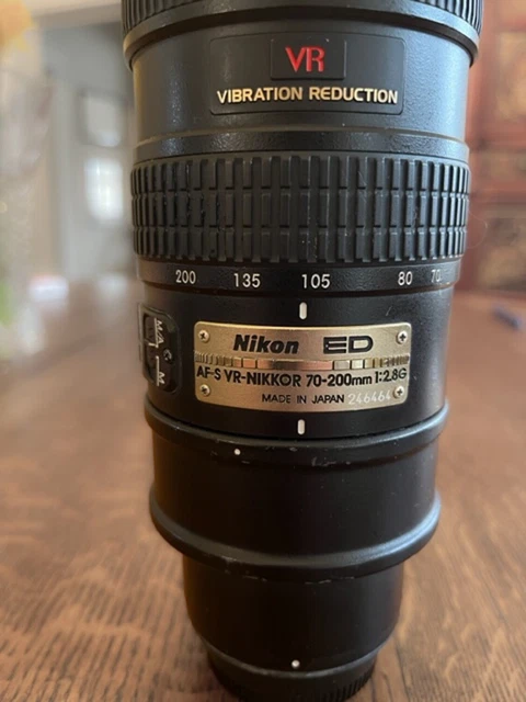 Nikon Zoom-NIKKOR 70-200mm f/2.8G ED-IF AF-S VR Telephoto Lens