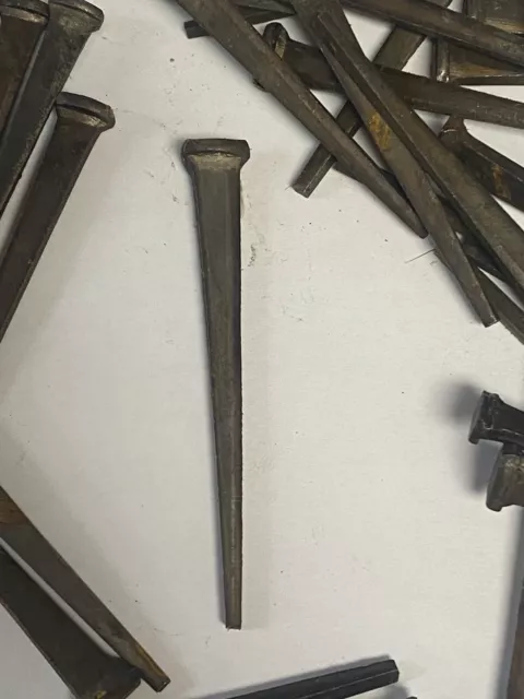 (25) Rustic Square Nails 3” Straight Cut Square Head