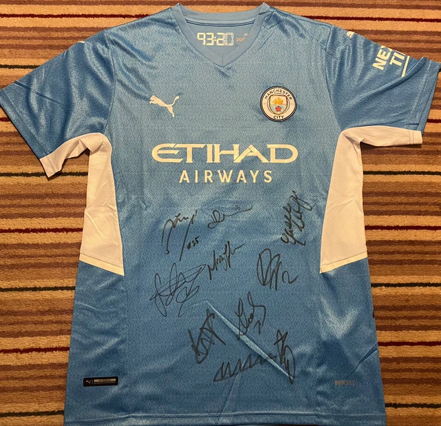 MANCHESTER CITY LADIES FC - Signed Shirt - WSL  *COA* HEMP KELLY GREENWOOD