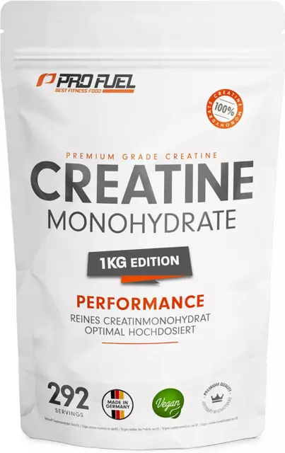 Creatina Monoidrata Polvere 1Kg / 1000G Micronizzata Ad Alto Dosaggio, Pura Senz