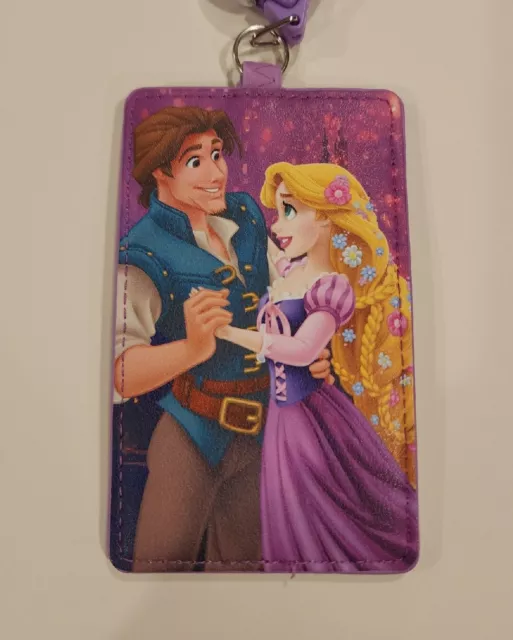 Loungefly Disney Tangled Rapunzel & Flynn Retractable Lanyard ID Holder NEW 3