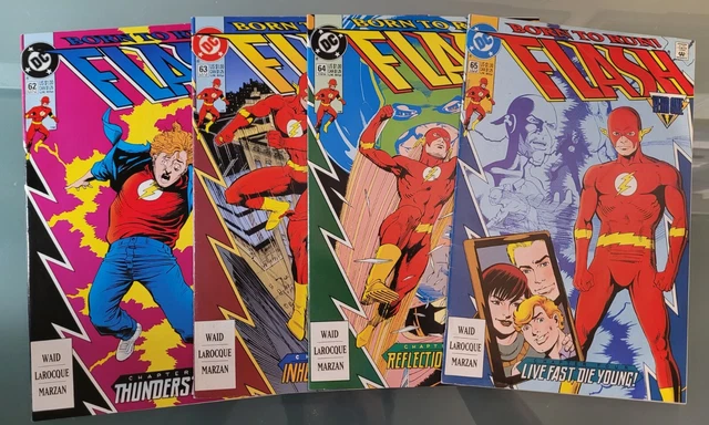 The Flash Vol. 2 #62-65 (1992): full 4-issue "Born to Run" arc! Mark Waid FN
