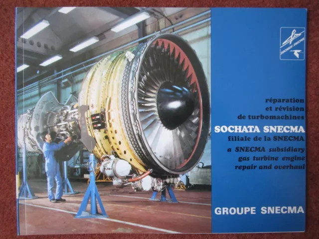 1977 Plaquette Snecma Sochata Reparation Moteur Aviation Repair Overhaul Engine