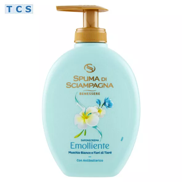 SPUMA DI SCIAMPAGNA Sapone Crema Emolliente, Seifencreme im Spender, 250 ml