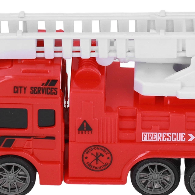 02 015 camion dei pompieri inerziale potenziatore cognitivo bambini camion dei pompieri in plastica per