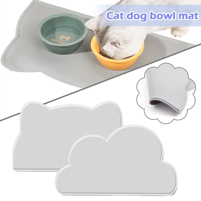 Silicone Pet Food Mat Cat Dog Mat Waterproof Anti Slip Pet Food Bowl Mat D6X5
