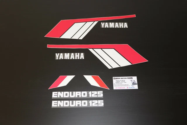 125 Dtmx 1979 Embleme Compatible  Reservoir + Caches Lateraux