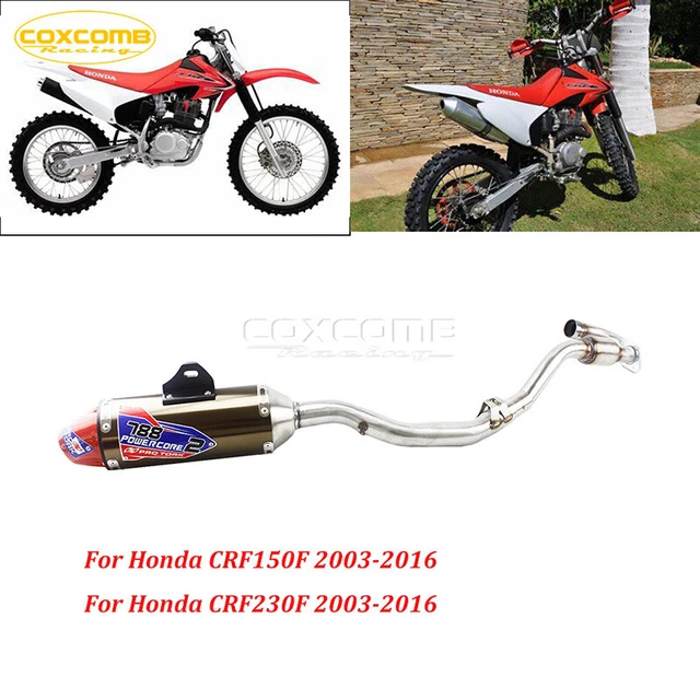 MOTORCYCLE EXHAUST SYSTEM Muffler Link Pipe for Honda CRF150F CRF230F