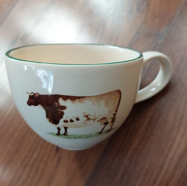 Cloverleaf Pottery Farm Animals Large  Cup  English Pottery  Cow And Sheep M1