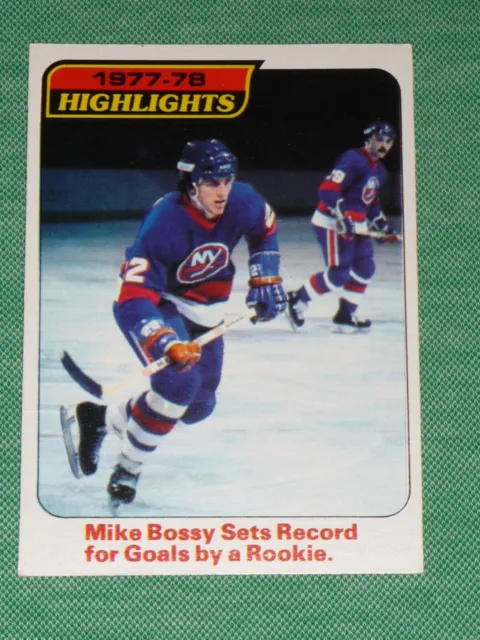 1978-79 O-Pee-Chee #1 Mike Bossy RC New York Islanders Rookie Highlights L@@K!!!