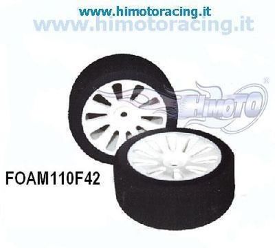 Tech Paire De Roues Popsteriori 1-10 Touring Sh 37 Or J-Tech R/C JTP01037G Pneus 