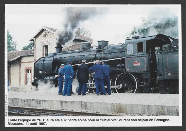 1997  --  Train Vapeur En Gare De Mousteru . 3V184