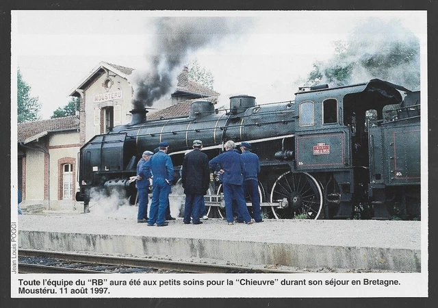 1997  --  Train Vapeur En Gare De Mousteru . 3V184