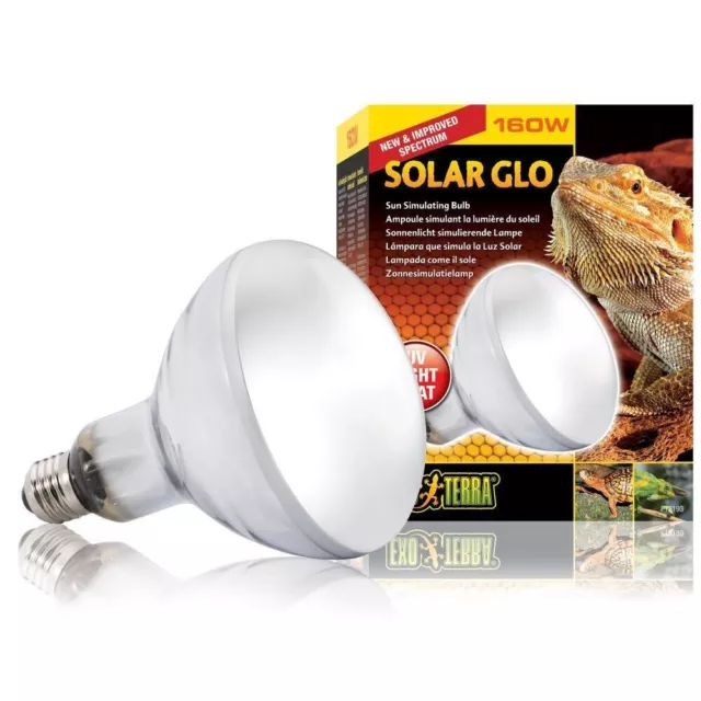 Exo Terra Solar Glo 160 W, Sonnenlicht simulierende Quecksilberdampflampe PT2193