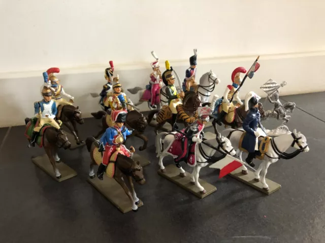 Lot de 12  soldats cavaliers starlux Napoléon Grand Empire 1