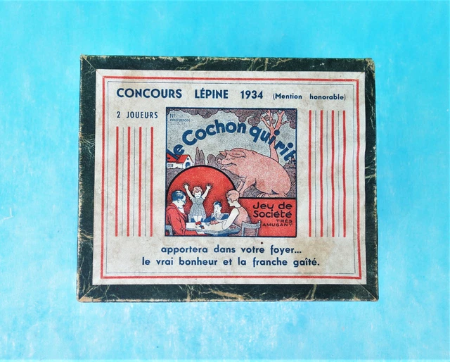 Jeu Ancien Le Cochon Qui Rit - Version 2 Joueurs - Complet Et En Superbe état - Occasion
