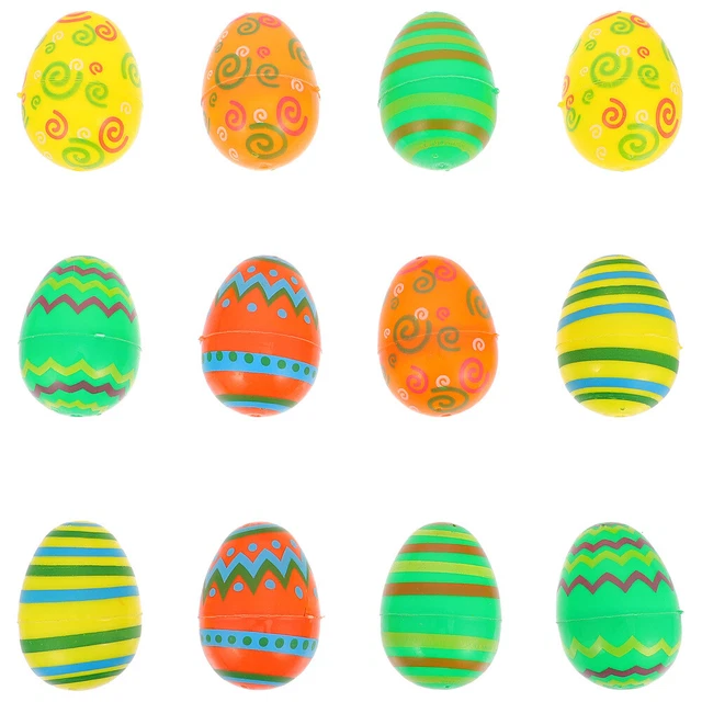 Uova di Pasqua decorazione a mano caramelle giganti uovo riempibile vuoto plastica colorata