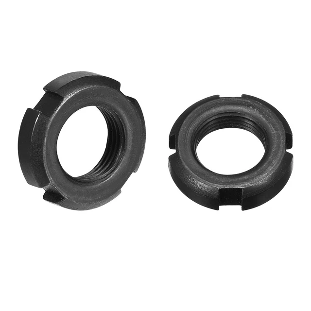 M18x1.5 mm Tuercas Ranuradas Redondas de Retención de Cuatro Ranuras 2 uds