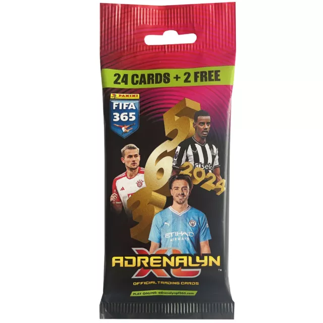 Panini FIFA 365 - 2024 Adrenalyn XL Trading Cards - 1 Fat Pack