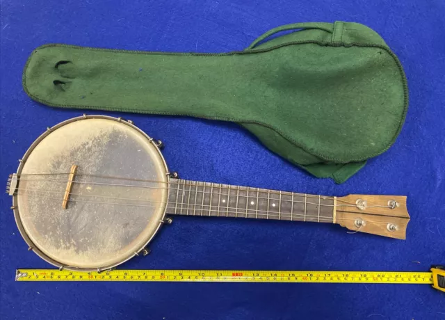 Vintage / Antique Sovereign Banjo With Original Felt Carrying Case.