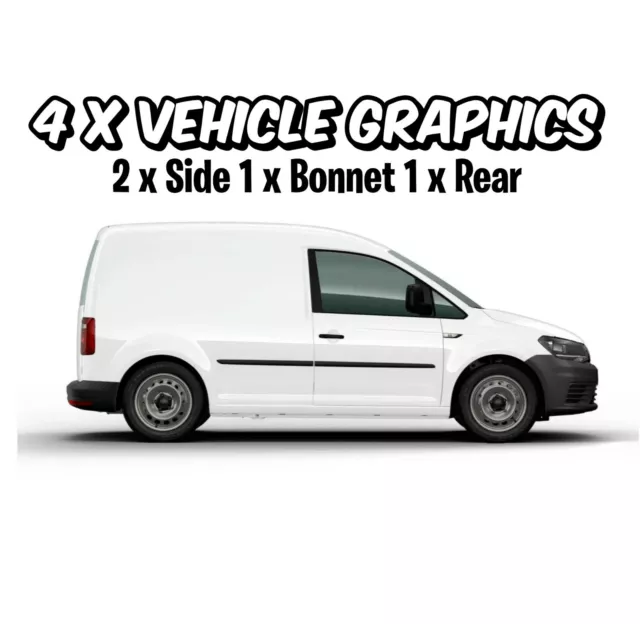 Small Van Custom Vehicle Graphics Sign / Stickers Writing Kit Lettering Decals