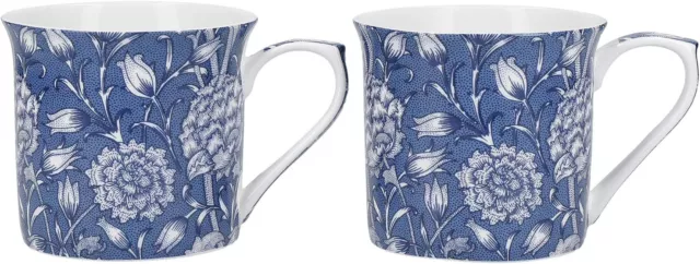 V&A Coffee and Tea Mugs, Porcelain Bone China Mug, William Morris Wild Tulip De