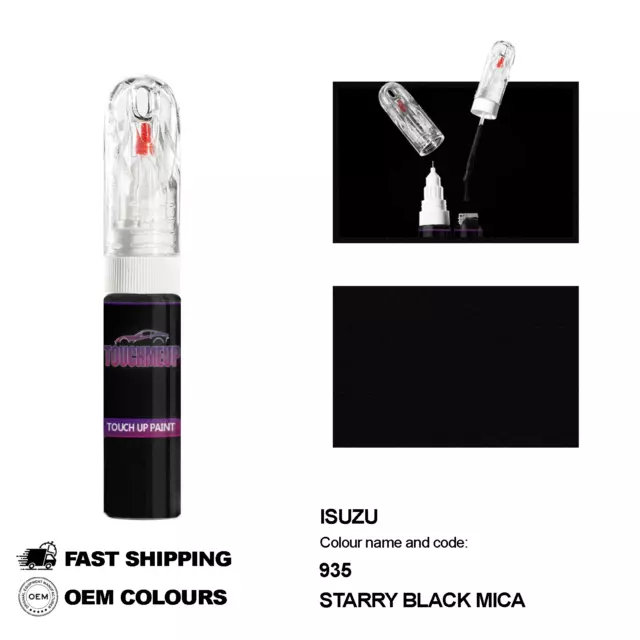 Para Los Modelos Isuzu Starry Black Mica 935 Pintura De Retoque Pen Scratch...