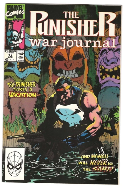 Marvel Comics PUNISHER WAR JOURNAL #17 first printing cover A Jim Lee cover