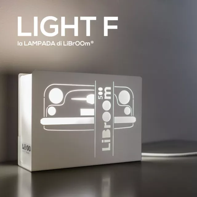 LiBrOOm LIGHT 500 F - lampada tavolo/applique Design 500 - bianco - NewPrice!