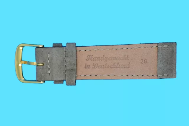 Velour Uhrenband für Nomos 17 18 19 20mm weich und anschmiegsam Made in Germany 3