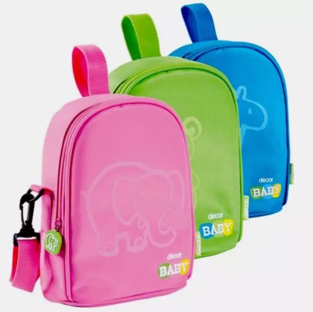 AU BRAND NEW Decor Baby Insulated Twin Bottle Cooler Bag - Blue Pink Green Kids