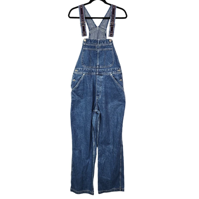 Vintage Tommy Hilfiger Overalls Spell Out Wmns Large Bibs Carpenter Logo 90s Y2K