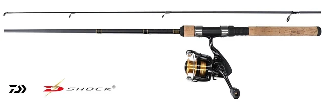 Daiwa Barschcombo 1,80m 3-15g + Rolle 2000 Spinnrute Angelset Spinnset