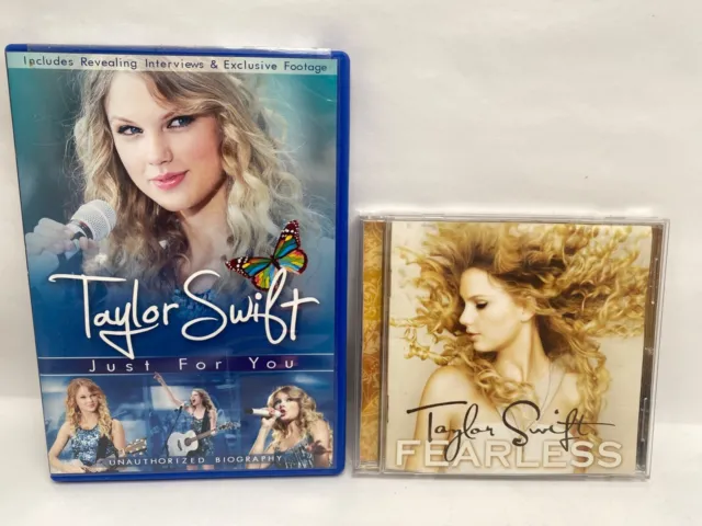 Taylor Swift Just For You Dvd & Fearless Music Cd Lot Of 2