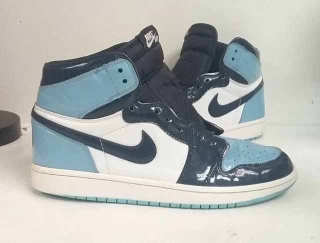 Nike Air Jordan 1 Retro High Og Patent Obsidian Unc Blue Chill Nike Air Jordan 1 Retro High Og Patent Obsidian Unc Blue Chill