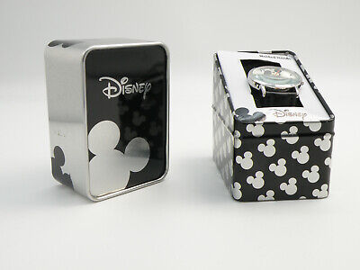 Disney Mickey Mouse Molded-Hands Watch, Genuine Leather - New in tin